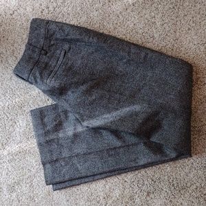 NWT Ann Taylor Petite charcoal wool-blend mid rise trouser pants size 2P